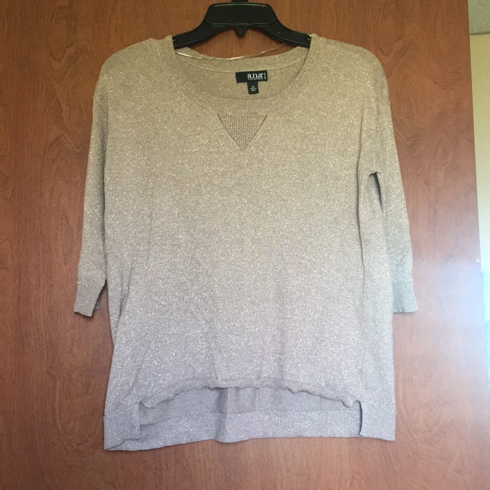 Beige high low sweater